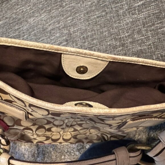 Vintage Coach Limited Edition Poppy Bag Leather Suede Canvas Model 6123 - Picture 8 of 15